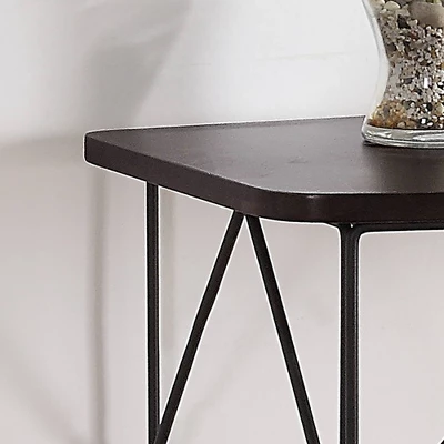 Drixol Rectangle Sofa Table Walnut - MiBasics - Image 4