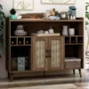 Klimar Open Shelves Buffet Distressed Walnut - MiBasics