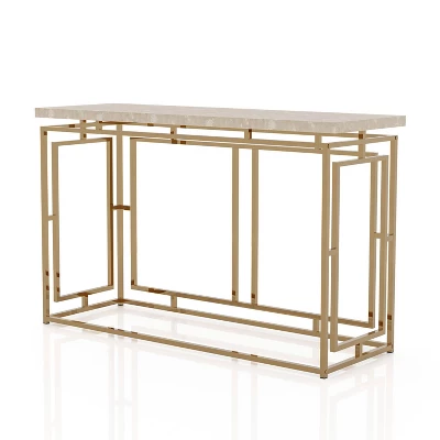 Grullen Faux Marble Top Sofa Table - MiBasics