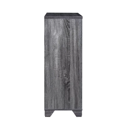 Ereth Modern Wine Bar Cabinet Dark Gray - MiBasics - Image 4