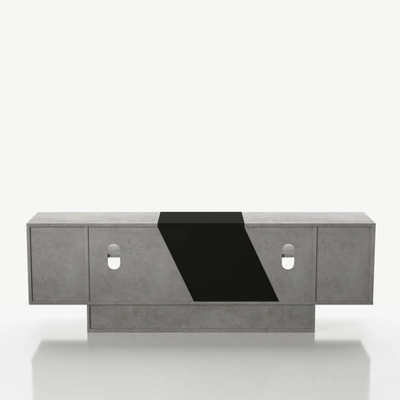 Yang Contemporary TV Stand For TVs Up To 70" Gray - MiBasics - Image 2