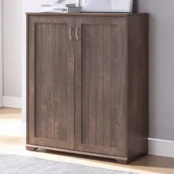 Moi Accent Storage Cabinet Walnut Oak - MiBasics