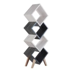 62.25" Braxett 4 Shelf Bookcase - MiBasics