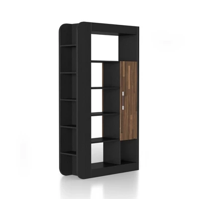 70.87" Triaga Multi Shelf Bookcase Black - MiBasics - Image 7