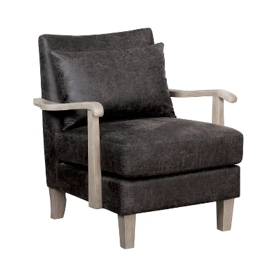 Forrester Wood Arm Accent Chair - MiBasics - Image 4