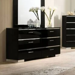 Shorehaven 6 Drawer Dresser Black - MiBasics