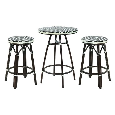 3pc Cuddy Aluminum Counter Height Patio Bistro Set - MiBasics - Image 8