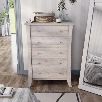 Bysoni 5 Drawer Chest Coastal - MiBasics - Image 9