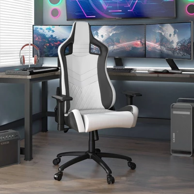 Quelman Adjustable Armrests Reclining Gaming Chair - MiBasics - Image 5