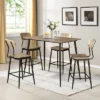 5pc Markfil Rectangle Counter Height Dining Table Set - MiBasics