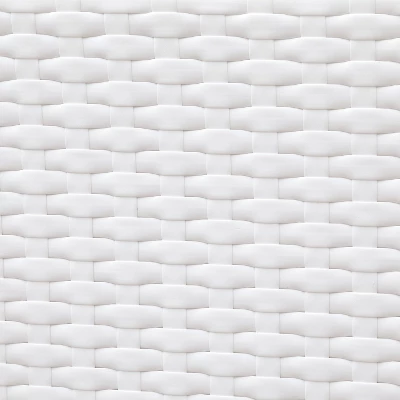 Florent Outdoor Small Square Ottoman - White - MiBasics - Image 2