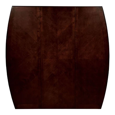 Burton Rounded Wooden Counter Extendable Dining Table Espresso - MiBasics - Image 3