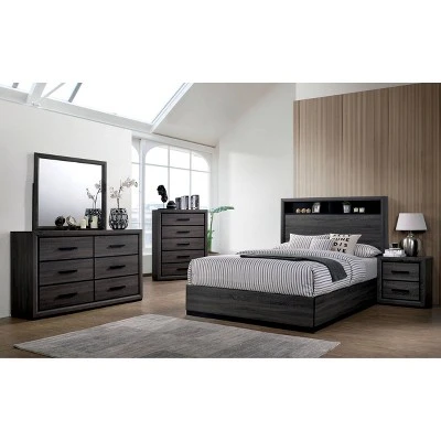 Flemming 6 Drawer Dresser Gray - MiBasics - Image 3