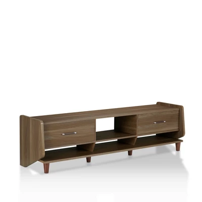 Evan TV Stand For TVs Up To 70" Honey Walnut - MiBasics - Image 2