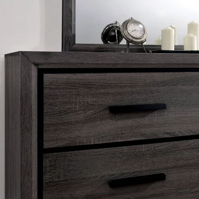 Flemming 6 Drawer Dresser Gray - MiBasics - Image 2