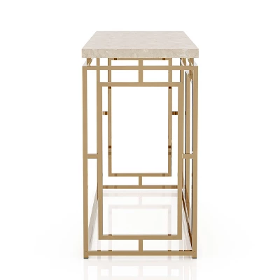 Grullen Faux Marble Top Sofa Table - MiBasics - Image 2