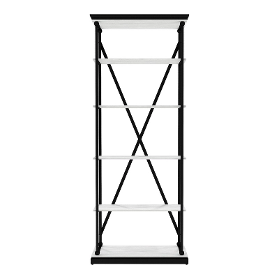 84.25"x33.88" Cadboll 5 Layer Bookcase - MiBasics - Image 5