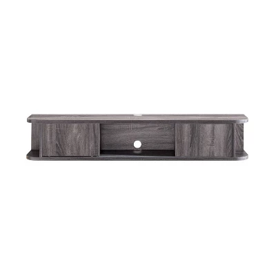 Edwige Floating Console TV Stand For TVs Up To 60" Distressed Gray - MiBasics