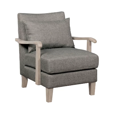 Forrester Wood Arm Accent Chair - MiBasics - Image 5