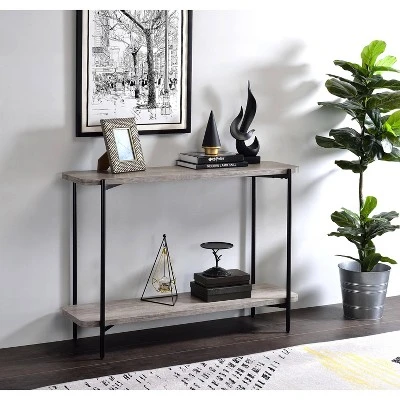 Dunkeld Lower Shelf Sofa Table Sand Black/Light Gray - MiBasics - Image 2