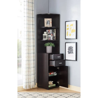70.75" Julisse 3 Shelf Corner Bookcase - MiBasics - Image 6