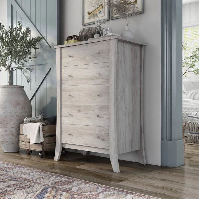 Bysoni 5 Drawer Chest Coastal - MiBasics