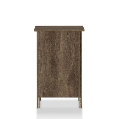 Cecilia 3 Drawer Nightstand Walnut - MiBasics - Image 4
