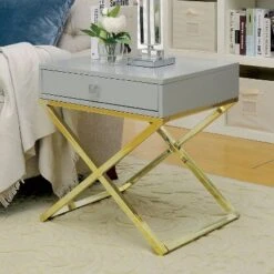 Trilla X-Shape Side Table - MiBasics