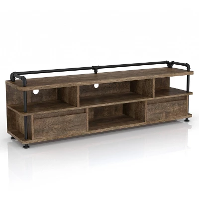 3pc Nanum Entertainment Console For TVs Up To 78" Reclaimed Oak - MiBasics - Image 5