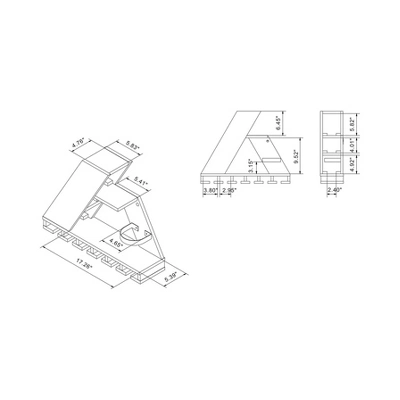 Quinne Compact Wine Rack Wenge - MiBasics - Image 5