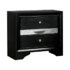 2pc Whether By Nightstand And Dresser Set Black - MiBasics