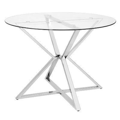 Kenlina Round Dining Table With Glass Top - MiBasics - Image 5