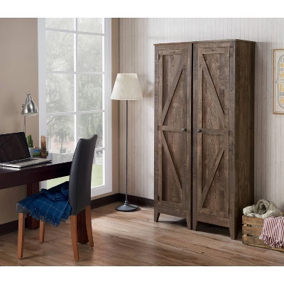 70.86" Doney 4 Shelf Bookcase Oak - MiBasics - Image 8