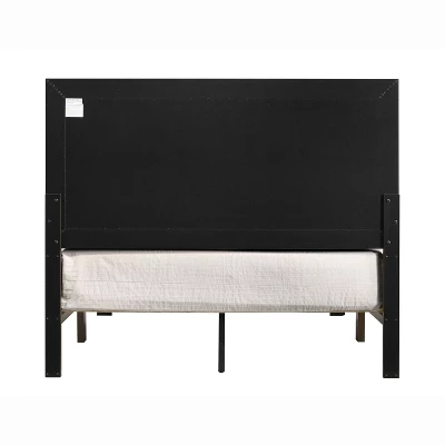 Culver Rustic Low Profile Bed Frame Walnut - MiBasics - Image 4