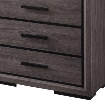 Flemming 5 Drawer Chest Gray - MiBasics - Image 2