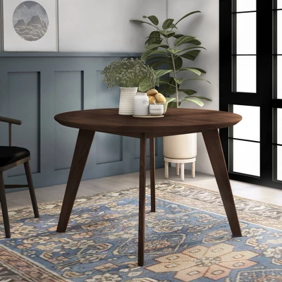 Jenny Round Dining Tables Gray Walnut - MiBasics