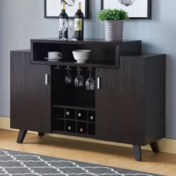 Dorfella 2 Open Shelf Buffet Red Cocoa - MiBasics