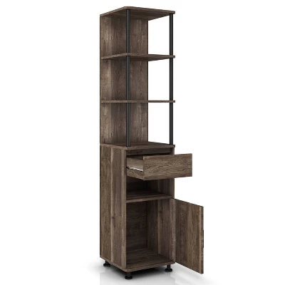 3pc Nanum Entertainment Console For TVs Up To 78" Reclaimed Oak - MiBasics - Image 15