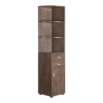 70.75" Julisse 3 Shelf Corner Bookcase - MiBasics - Image 10