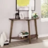 Nicolina Open Shelf Sofa Table Dark Oak - MiBasics