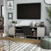 Yang Contemporary TV Stand For TVs Up To 70" Gray - MiBasics