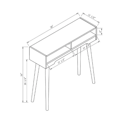 Carex Console Table White Oak - MiBasics - Image 5
