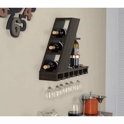 Quinne Compact Wine Rack Wenge - MiBasics - Image 2