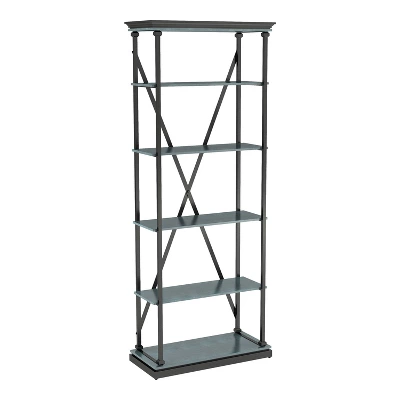 84.25"x33.88" Cadboll 5 Layer Bookcase - MiBasics - Image 2
