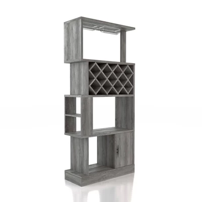 Wellster Wine Cabinet For 11 Wine Bottles And Stemware Rack - MiBasics - Image 11