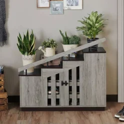 Kelville Shoe Storage Cabinet Vintage Gray - MiBasics