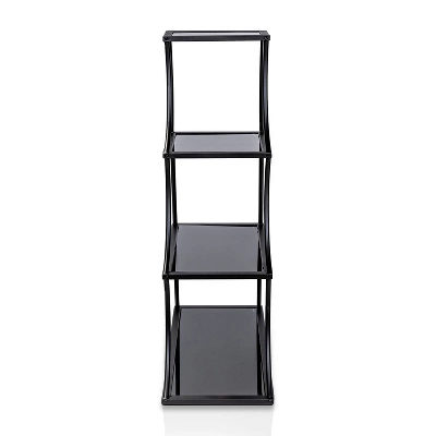 50.63" Kurry 4 Shelves Bookcase Sand Black - MiBasics - Image 2