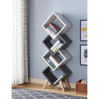 62.25" Braxett 4 Shelf Bookcase - MiBasics - Image 3