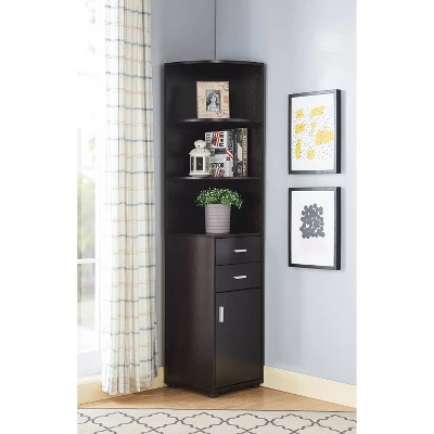 70.75" Julisse 3 Shelf Corner Bookcase - MiBasics - Image 5