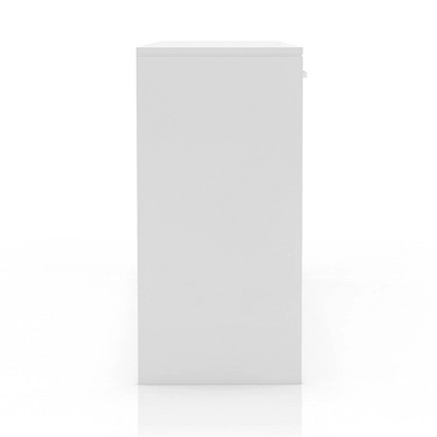 2pc Grayde 3 Drawer Vanity Table And Mirror Set With Bulbs And USB Ports Luminous White - MiBasics - Image 7